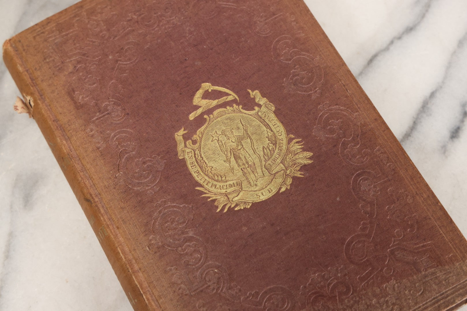Lot 163 - "Massachusetts Register For The Year 1854" Antique Book Of Laws And Useful Information Including Numerous Detailed Advertisements And Graphics, George Adams, Publisher, Boston