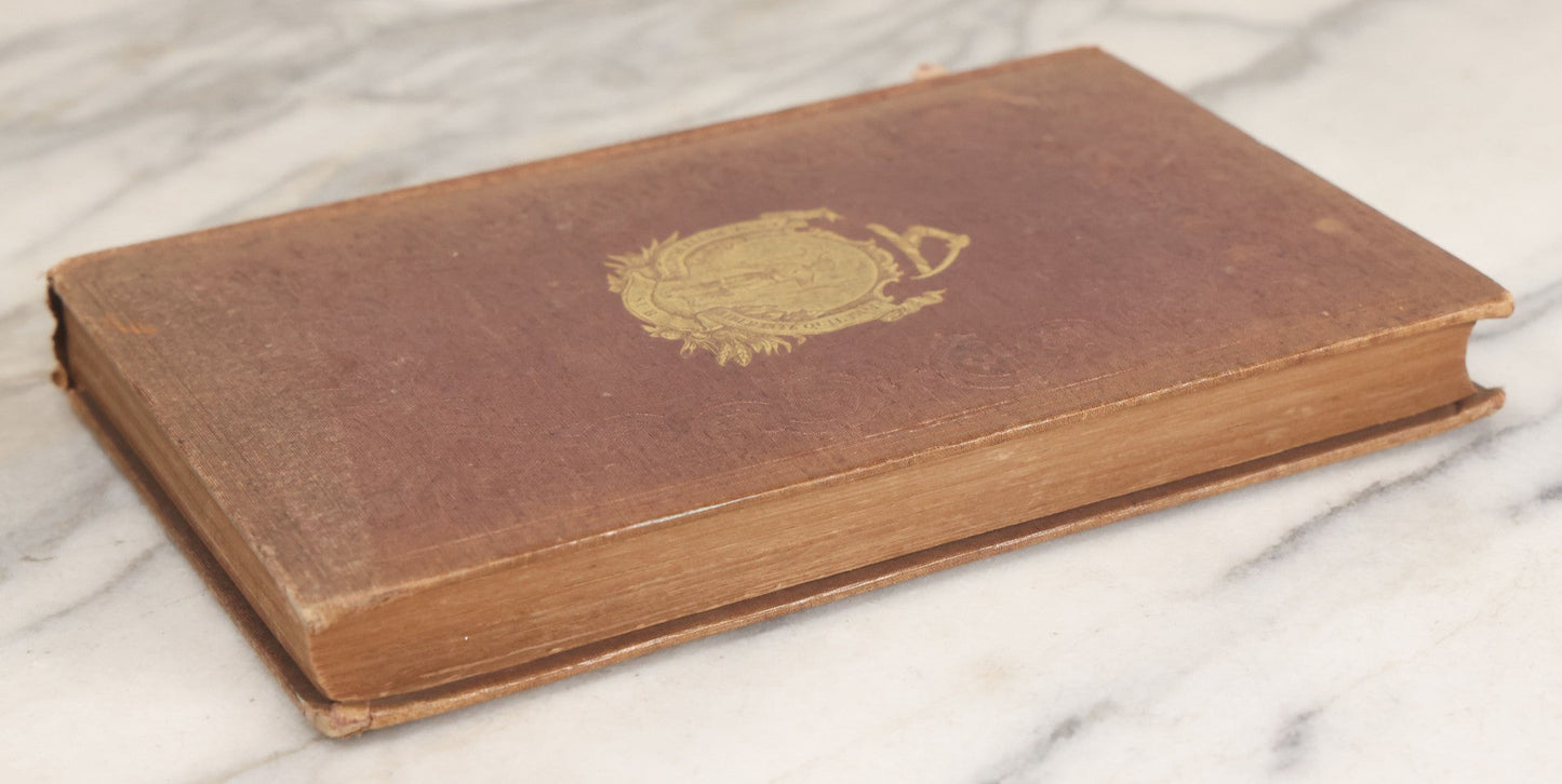 Lot 163 - "Massachusetts Register For The Year 1854" Antique Book Of Laws And Useful Information Including Numerous Detailed Advertisements And Graphics, George Adams, Publisher, Boston