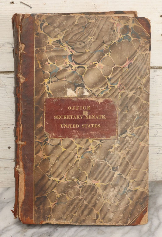 Lot 164 - "Documents, Legislative And Executive, [...] In Relation To The Public Lands" Early American Congressional Reference Volume Edited By Walter Lowrie, Secretary Of The Senate, Duff Green, Printer, Washington, 1834, Note Cover Mostly Detached