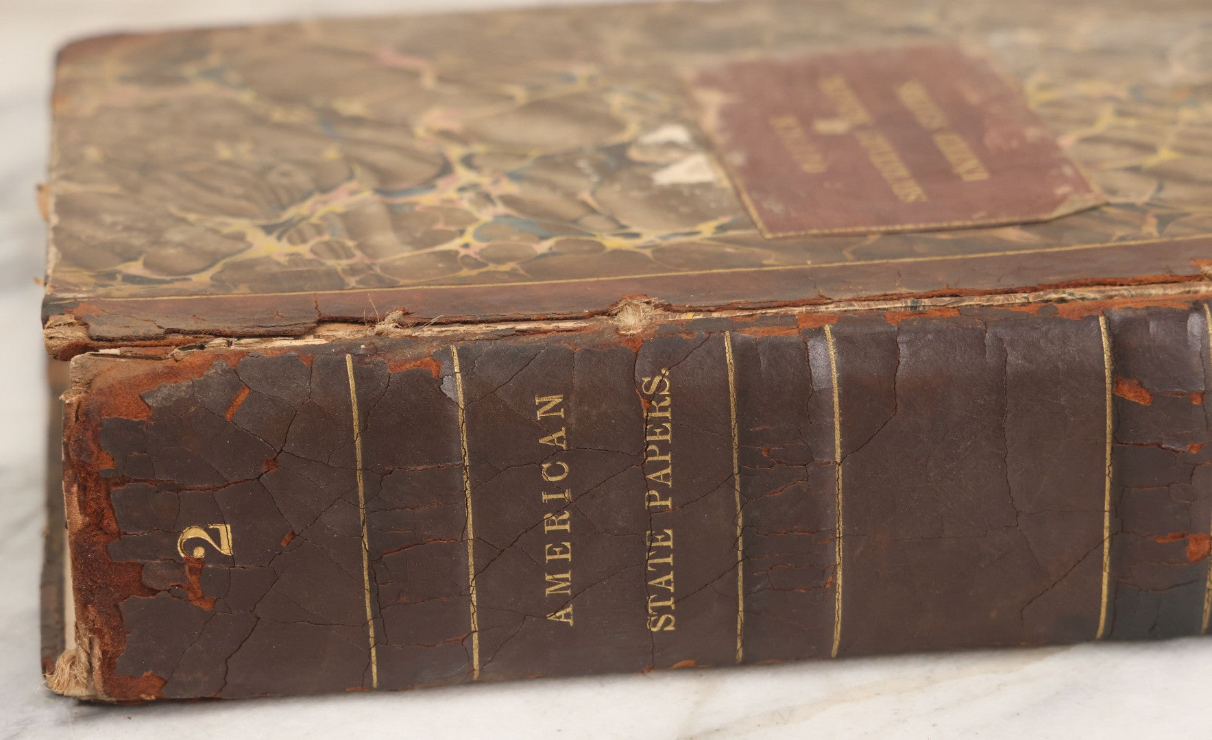 Lot 164 - "Documents, Legislative And Executive, [...] In Relation To The Public Lands" Early American Congressional Reference Volume Edited By Walter Lowrie, Secretary Of The Senate, Duff Green, Printer, Washington, 1834, Note Cover Mostly Detached