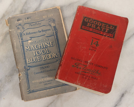 Lot 166 - Pair Of Vintage Machine And Tool Catalogues Including Hitchcock's Machine Tool Blue Book No. 257, June, 1927 And Goodell-Pratt, Number 14 Tool Book, 1920