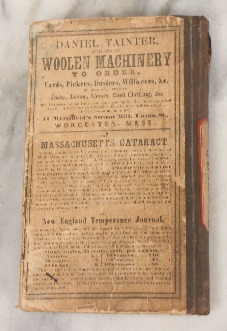 Lot 169 - "The Worcester Almanac And Business Directory For 1851" Antique Almanac By Henry J. Howland, With Fold Out Map Of Central Worcester, Printed And Published By The Author