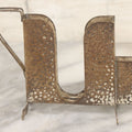 Lot 039 - Antique Art Nouveau Arts And Crafts Hammered Silver Plate Cigarette And Match Holder Stand, Apollo Silver Co., No. 2532, Note Bends