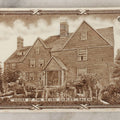 Lot 089 - Vintage 1929 Calendar Tile With Image Of The House Of The Seven Gables, Salem, Massachusetts, Advertising Jones, McDuffee & Stratton Corporation, Crockery, China, & Glass Merchants, Boston, Manufactured By Wedgwood, Etruria, England