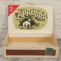Lot 111 - Antique Wooden Cigar Box For "Capadura" Cigars, With Lithographed Interior And Exterior Labels With Jack Russell Terrier Dog Graphics