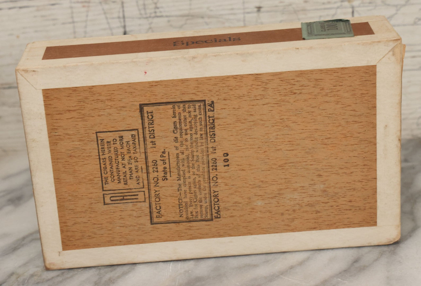 Lot 111 - Antique Wooden Cigar Box For "Capadura" Cigars, With Lithographed Interior And Exterior Labels With Jack Russell Terrier Dog Graphics