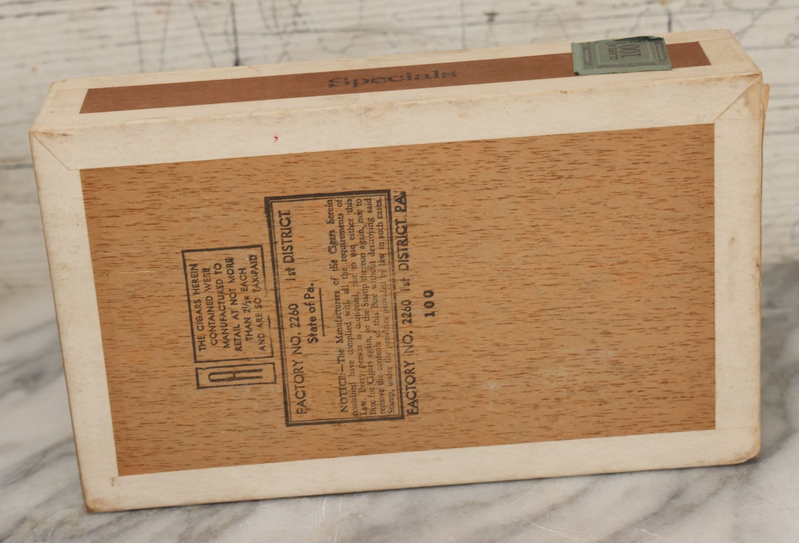 Lot 111 - Antique Wooden Cigar Box For "Capadura" Cigars, With Lithographed Interior And Exterior Labels With Jack Russell Terrier Dog Graphics