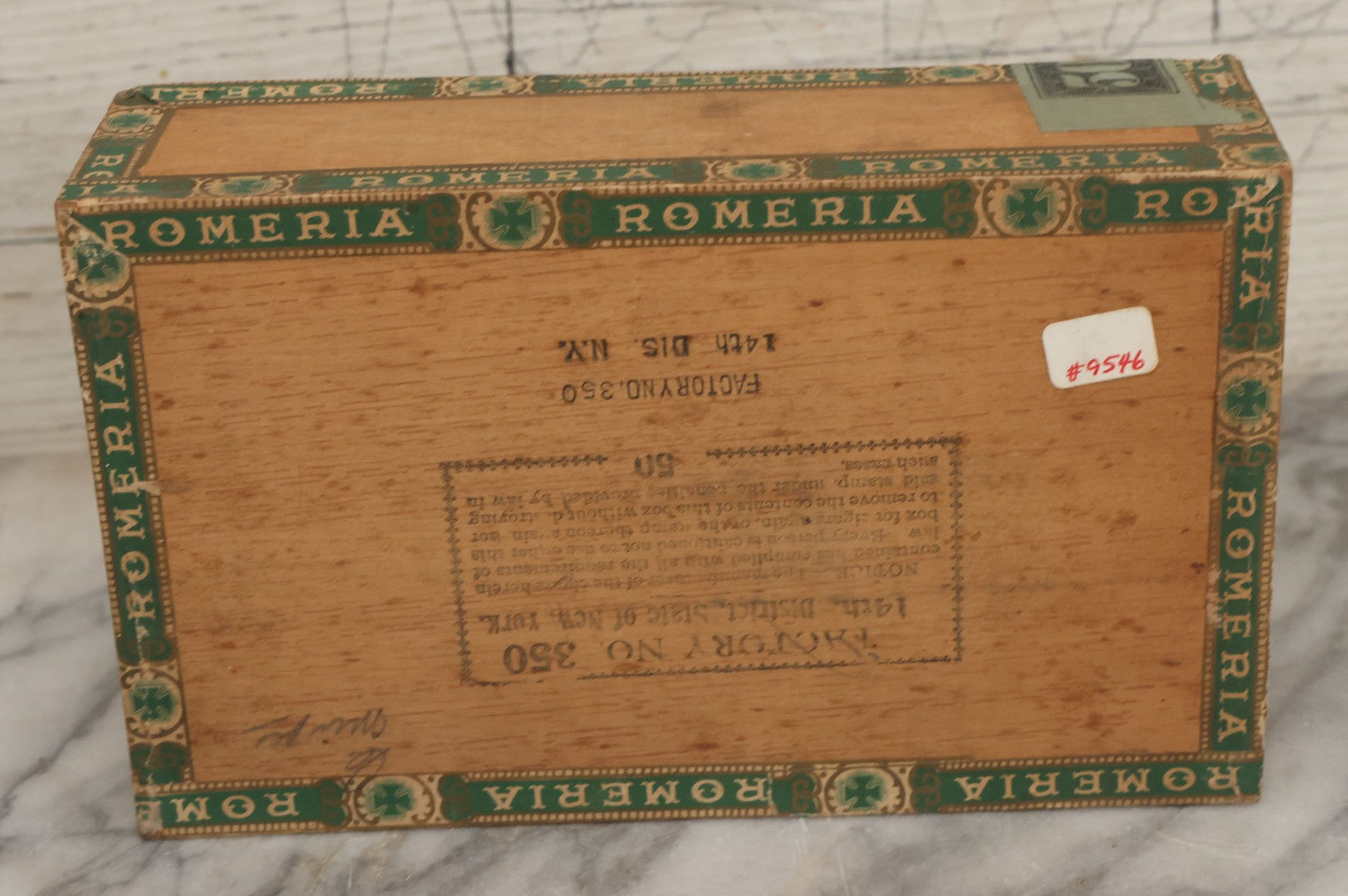 Lot 113 - Antique Wooden Cigar Box For "Flirt" Cigars, With Lithographed Interior And Exterior Labels With Extravagantly Dressed Exotic Woman Graphics, Lithographed By L.E. Neuman & Co., New York