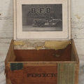 Lot 114 - Antique Wooden Cigar Box For "B.F.D." Cigars, Sold By Wilfred F. Root, Pharmacist, Brattleboro, Vermont, With Lithographed Interior And Exterior Labels With Brattleboro Combination No. 1 Fire Engine Graphics