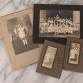 Lot 102 - Grouping Of Four Antique Photographs Including Duplicate Photos Of School Friends, Group School Class Photo, And Little Girl Named Norma May Gallant On Christmas, 1915
