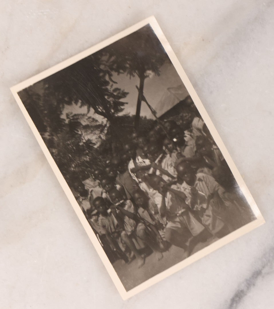 Lot 103 - Grouping Of Five Interesting Vintage Snapshot Photographs Including Middle Eastern Scenes, A Train Locomotive, And The Home Of Dr. Bruce Coloma