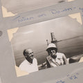 Lot 105 - Vintage Snapshot Photograph Album Page From The Summer Of 1952 Showcasing Original Photos Of The Dynamite Demolition Of Bishop And Clerks Lighthouse, Off Hyannisport, Massachusetts, Includes 12 Photograph And Newspaper Clipping