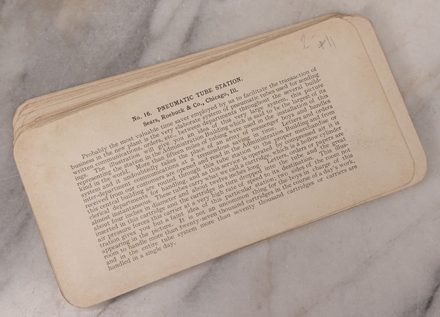 Lot 112 - Grouping Of 25 Antique Occupational Stereo View Cards Showing The Interior Operations Of Sears, Roebuck, & Co., Chicago, Illinois