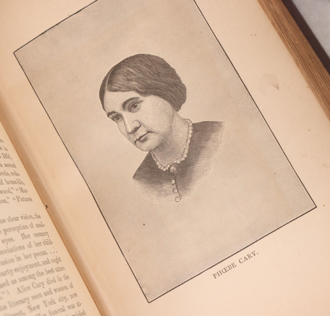 Lot 125 - "Daughters Of America; Or, Women Of The Century" Antique Illustrated Book By Phebe A. Hanaford With Many Pressed Flowers Inside, B.B. Russell, Publisher, Boston, 1883