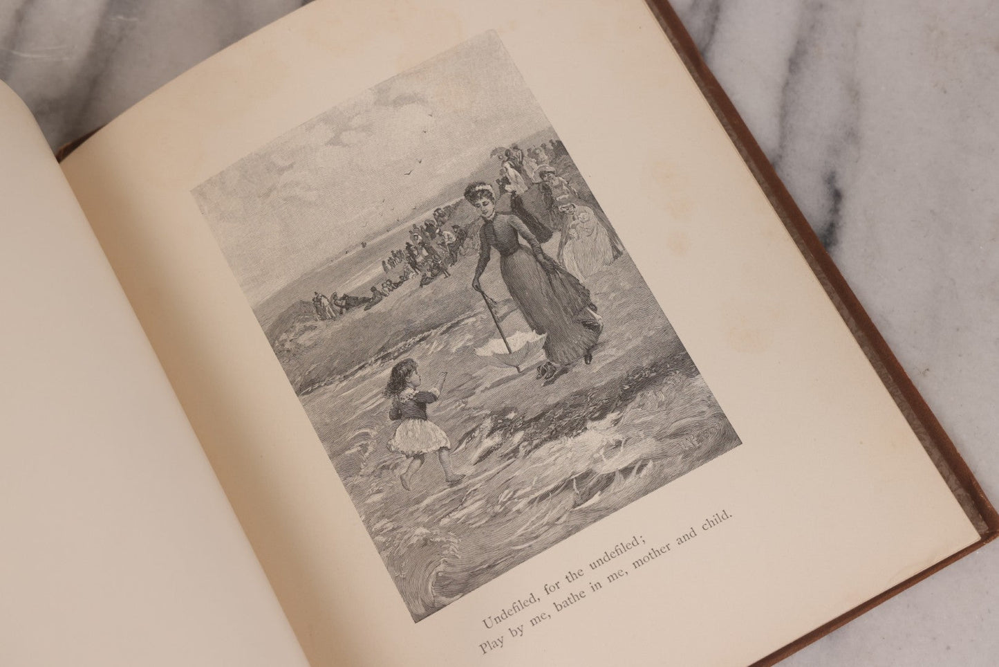 Lot 126 - "Song Of The River" Antique Illustrated Poetry Book By Charles Kingsley With Numerous Engraved Illustrations Supervised By George T. Andrew Estes And Lauriat, Publishers, Boston, 1887