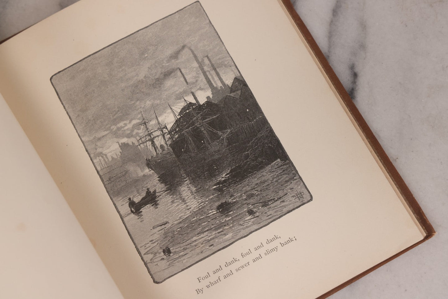 Lot 126 - "Song Of The River" Antique Illustrated Poetry Book By Charles Kingsley With Numerous Engraved Illustrations Supervised By George T. Andrew Estes And Lauriat, Publishers, Boston, 1887