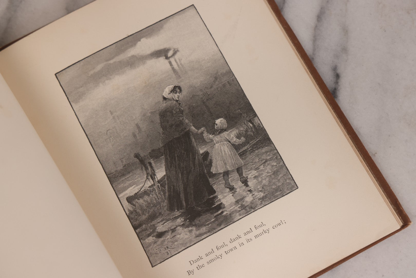 Lot 126 - "Song Of The River" Antique Illustrated Poetry Book By Charles Kingsley With Numerous Engraved Illustrations Supervised By George T. Andrew Estes And Lauriat, Publishers, Boston, 1887