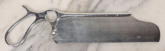 Lot 023 - Vintage Sklar Military Issue Surgical Amputation Saw, "MacLaren Hospital" Engraved On Blade, Handle Marked "MD-USN"