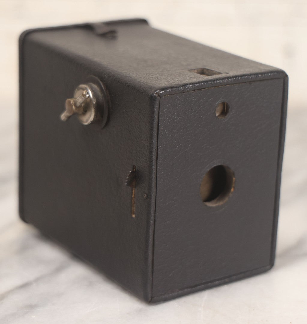 Lot 027 - Antique Ansco Box Camera, Small Size, Uses Speedex 2C Ansco Film, Made In U.S.A. By Ansco Photo Products Inc., Binghamton, New York, Patented September 1910