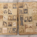 Lot 030 - Antique Snapshot Portrait Photo Album With 65+ Pasted Portrait Photos Of Victorian And Edwardian Men And Women, Dated Christmas 1901, From Marie & Ross Ellor