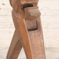 Lot 046 - Antique Folk Art Hand Carved Elderly Elf Man Wooden Nutcracker, 10-3/4" H