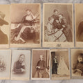 Lot 100 - Grouping Of Antique Photographs By British Photographers Including Four Cabinet Cards And Five Carte De Visite C.D.V. Photos By Photographers Including W. & D. Downey, Byrne & Co., Alexander Bassano, Elliott And Fry, And More