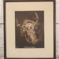 Lot 022 - Antique Comic Photographic Print Of Blissful Woman Hugging A Young Elk, "Oh! How I Love An Elk," Copyright 1907, Celebrity Art Co., Boston, 12-3/4" x 14-3/4"