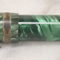 Lot 034 - Vintage Green Marbled Fountain Pen Manufactured By Epenco, With Original Cap, Untested