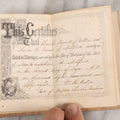 Lot 062 - "The Christian Minister's Affectionate Advice To A Married Couple" Miniature Book By Reverend James Bean, American Tract Society, Publishers, With Marriage Certificate Dated 1858