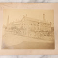 Lot 112 - Antique Boarded Occupational Photograph Of Large Group Of Workers Of The Dominion Button Works Factory, Ontario, Canada