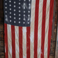 Lot 006 - Vintage 48 Star American Flag, Note Staining To Blue Field, Marked 4' x 6', Measures 41" x 68"