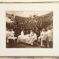 Lot 013 - Vintage Photo Reproduction Of Harvard Medical School Surgical Demo, Mass General Hospital, Original Photo Circa 1893 By Baldwin Coolidge, Reproduced By Sandler Collection Inc. For The New Haven Colony Historical Society, In Modern Metal Frame
