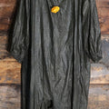 Lot 018 - Antique Handmade Clown Costume With Black And Yellow Fabric, Once Belonged To Virginia Asseln, Note Holes And Wear