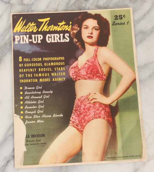 Lot 052 - Walter Thornton's Pin-Up Girls Series 1 Vintage Girly Fold Out Magazine Featuring Models Including Floria Whelan, Lois Taylor, Maryanne Lippe, Mattie Reid, And More