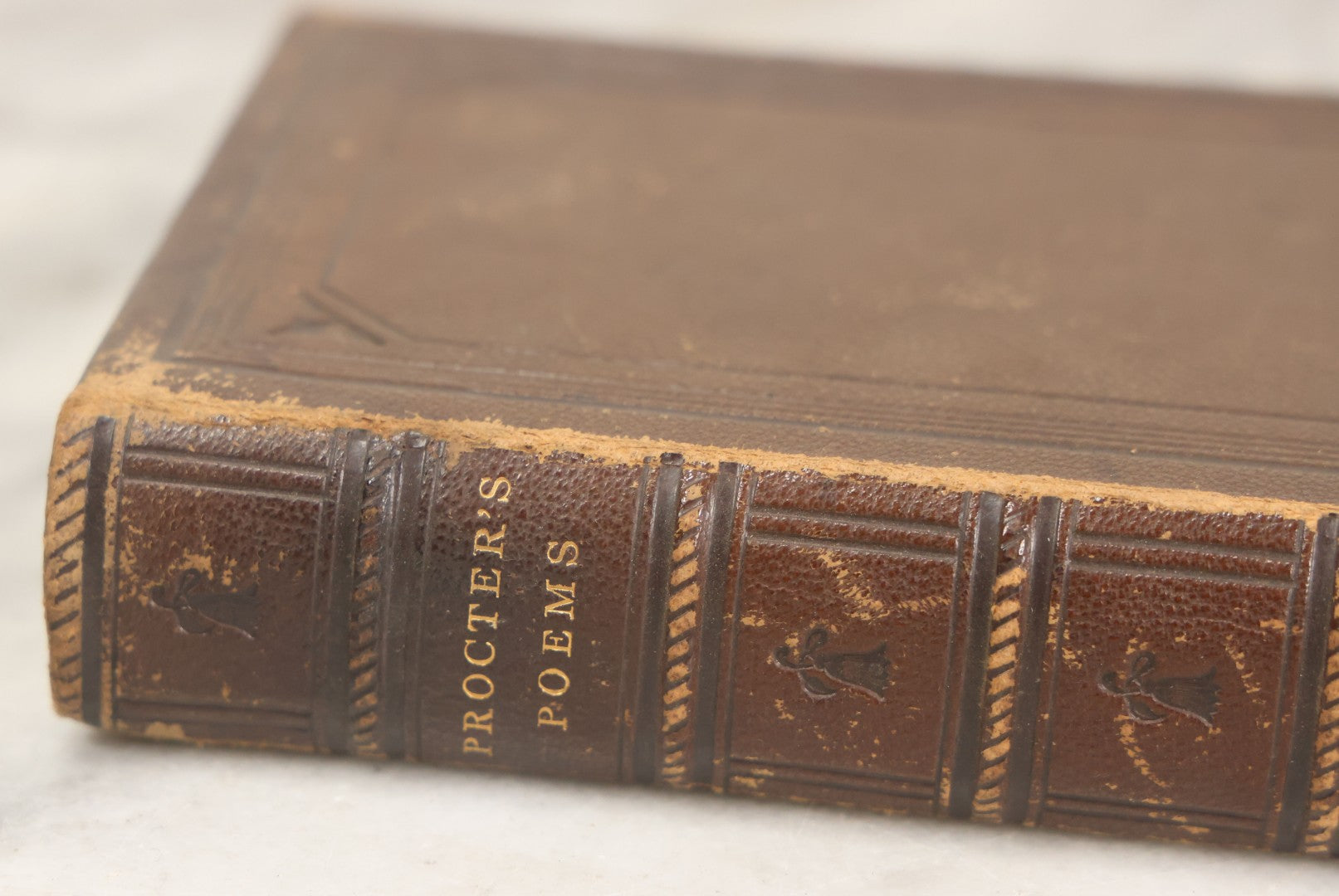 Lot 111 - "The Poems Of Adelaide A. Procter" Antique Poetry Book, Author's Edition With Fine Binding And Gilded Fore Edge, Ticknor And Fields, Publishers, Boston, 1866