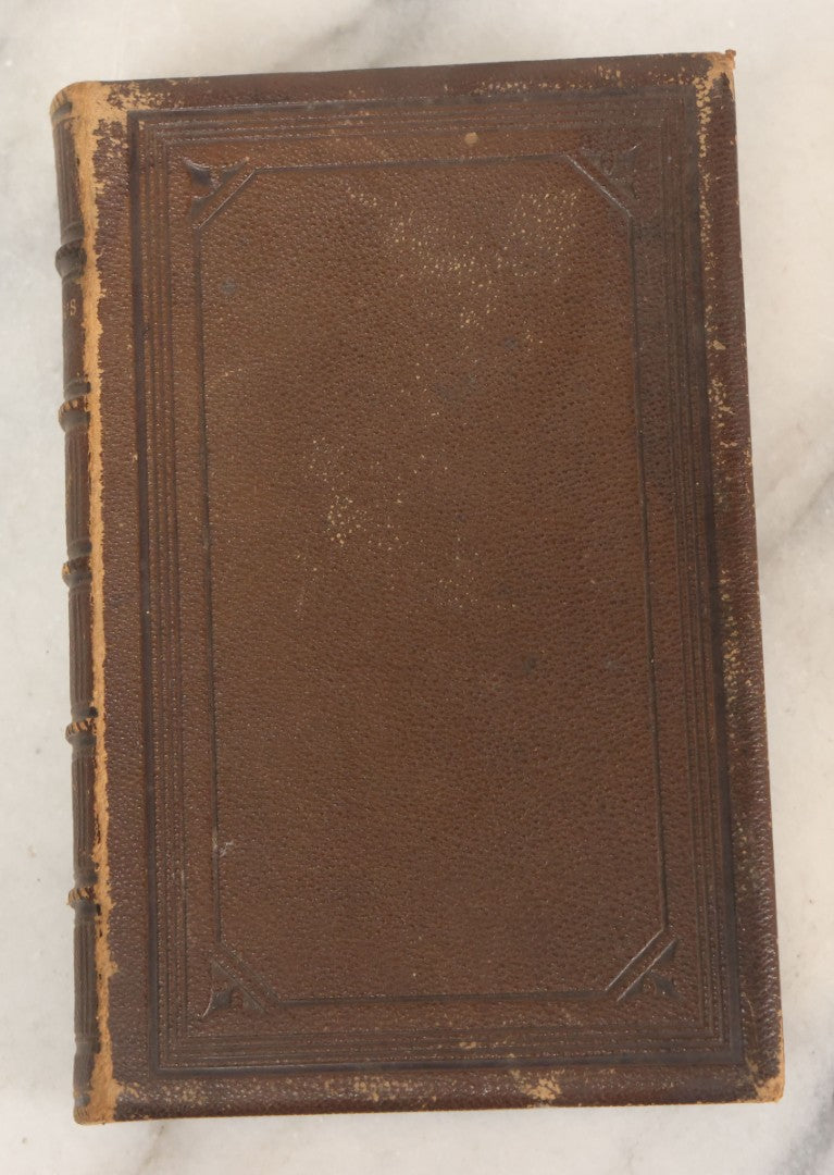 Lot 111 - "The Poems Of Adelaide A. Procter" Antique Poetry Book, Author's Edition With Fine Binding And Gilded Fore Edge, Ticknor And Fields, Publishers, Boston, 1866