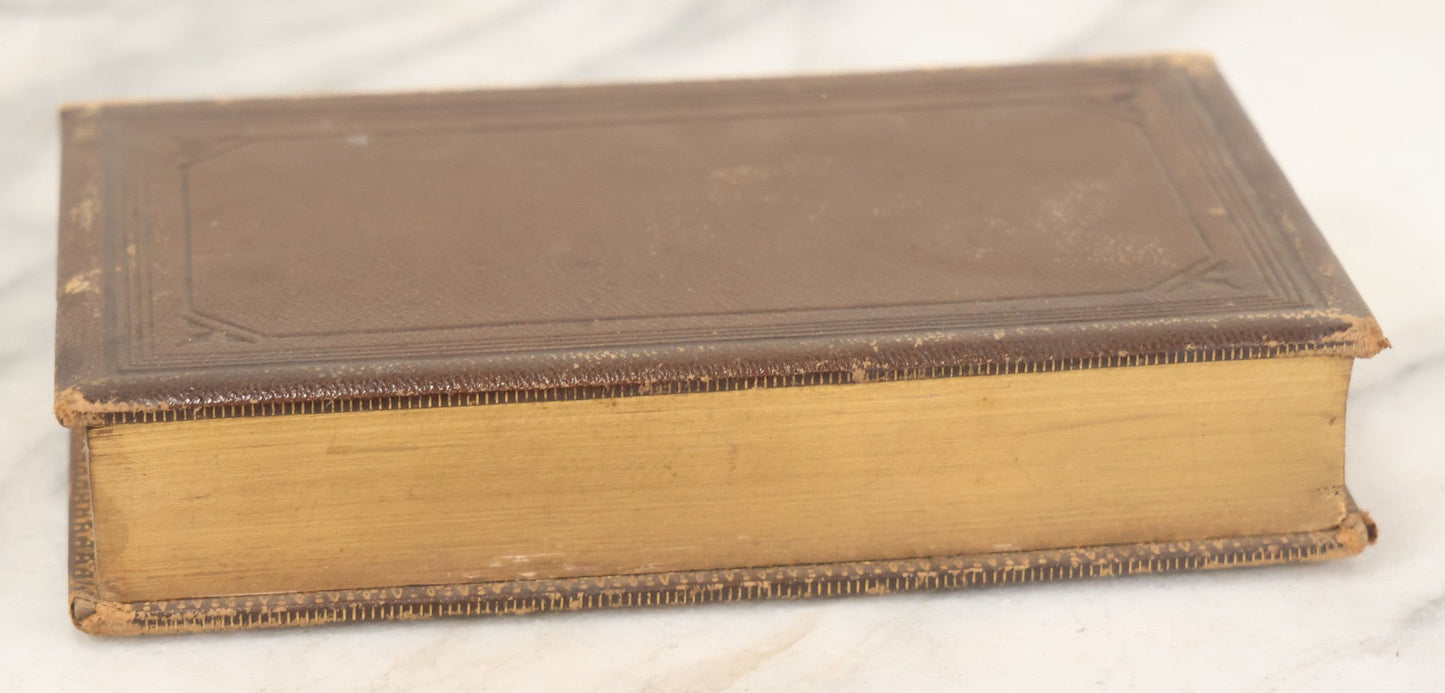 Lot 111 - "The Poems Of Adelaide A. Procter" Antique Poetry Book, Author's Edition With Fine Binding And Gilded Fore Edge, Ticknor And Fields, Publishers, Boston, 1866