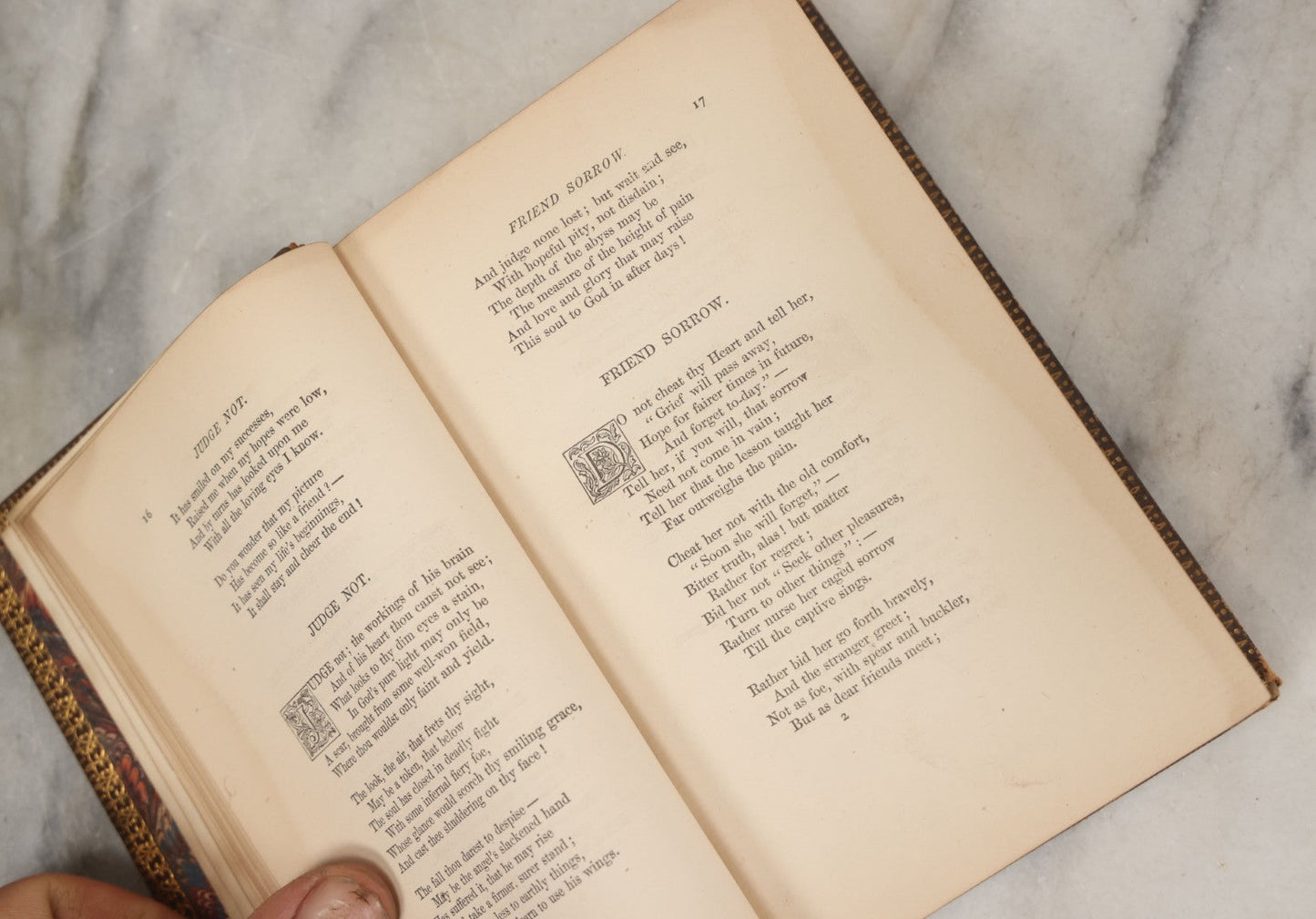 Lot 111 - "The Poems Of Adelaide A. Procter" Antique Poetry Book, Author's Edition With Fine Binding And Gilded Fore Edge, Ticknor And Fields, Publishers, Boston, 1866