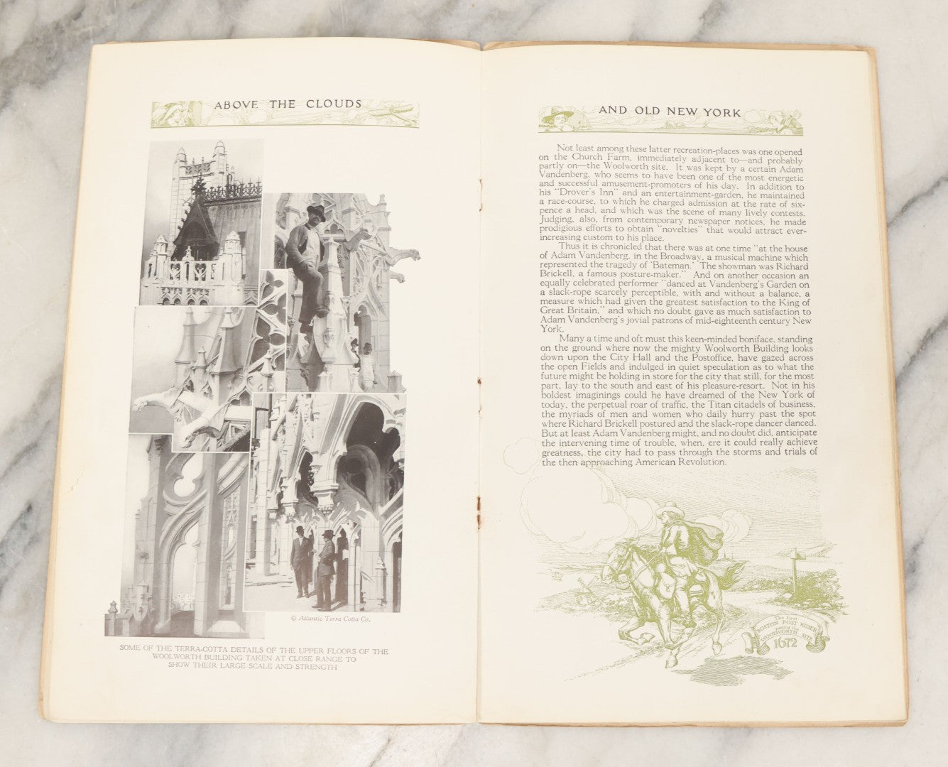 Lot 123 - "Above The Clouds And Old New York: An Historical Sketch Of The Site And The Many Wonders Of The Woolworth Building" Antique Booklet By H. Addington Bruce, Published For Distribution To Visitors, Copyright 1913