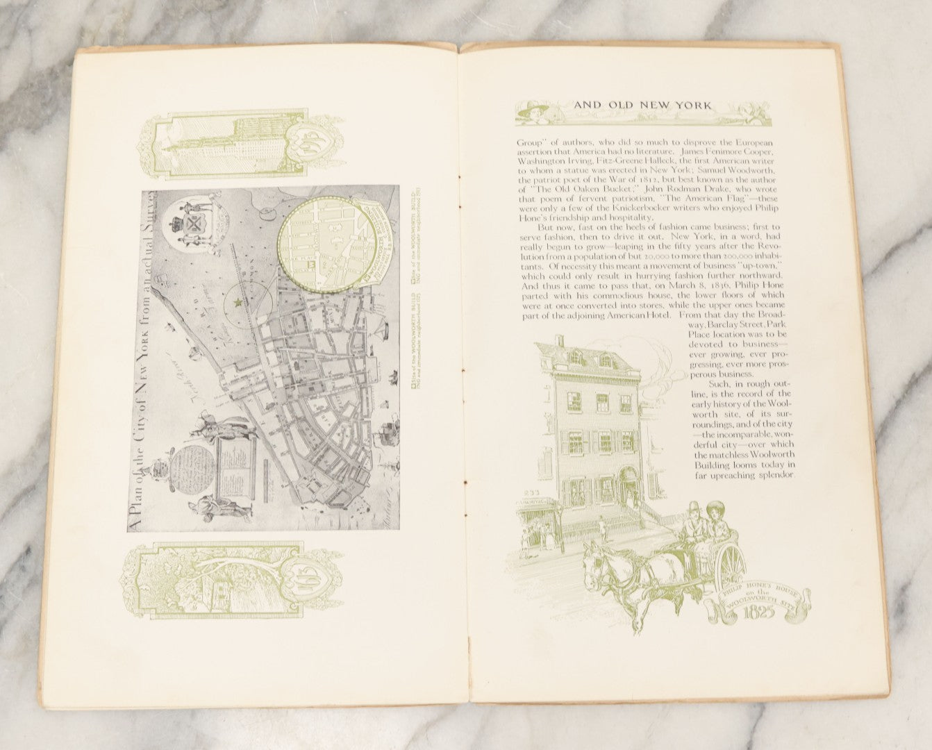 Lot 123 - "Above The Clouds And Old New York: An Historical Sketch Of The Site And The Many Wonders Of The Woolworth Building" Antique Booklet By H. Addington Bruce, Published For Distribution To Visitors, Copyright 1913