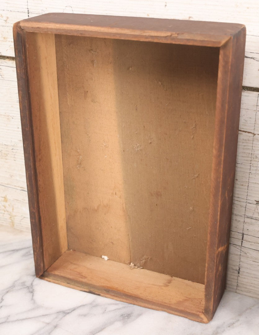 Lot 047 - Antique Lithographed Wooden Toy Box For "The Magic Mirror Or Wonderful Transformations" With Fairy Princess And Prince Characters, By Mcloughlin Bros., New York, Empty