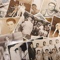 Lot 091 - Grouping Of 22 Vintage Press And Other Photos Showing Sports And Athletes, Including Basketball, Football, Track And Field, Men In Locker Room, And More, Photos From Worcester And Elsewhere