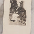 Lot 093 - Antique Real Photo Postcard R.P.P.C. Of Two Chefs, Identified As Louis Gauthier, Chef Fox, Note Warped