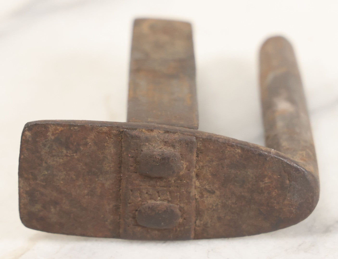 Lot 009 - Antique Hand Wrought Iron Strongbox Padlock With Key, Working Condition, Original Patina, Circa 18th Century