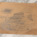 Lot 101 - Antique Unframed Pencil Sketch Illustration On Paper Of Fort Conanicut, Revolutionary Fort, Newport, Rhode Island, Circa 1820s