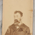 Lot 001 - Antique Carte De Visite C.D.V. Spirit Photograph Taken By William Mumler Of Dr. J.E. Parsons, With Faint Spirit Of Woman Embracing Subject, Back Marked "Specialty By Mumler. 170 West Springfield St., Boston, Mass" Note Foxing, Wear, Markings