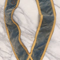 Lot 012 - Grouping Of Three Antique Blue Knights Of Pythias Fraternal Sash Collars With Blue Coloring, Yellow Trim, Star Design, Manufactured By Fuller Regalia & Costume Co., Dorward Trademark, Worcester, Massachusetts