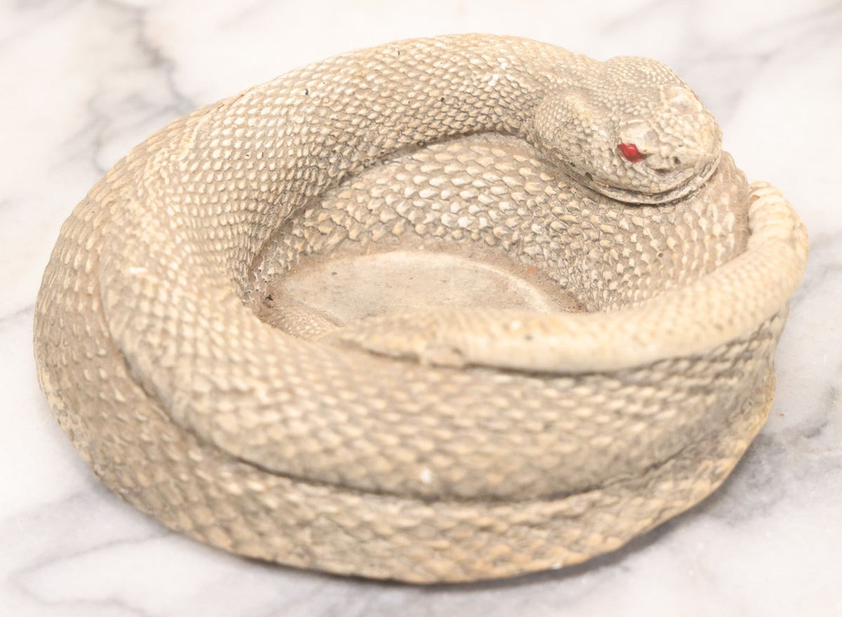 Lot 064 - Pair Of Vintage Snake Novelties Including Chalkware Snake As ...