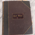 Lot 117 - Antique Victorian Scrapbook "Card Album" Containing 50+ Pieces Including Trade Cards, Die Cuts, Calling Cards, And Other Scraps