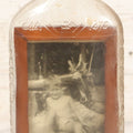 Lot 082 - Vintage Folk Art Whimsy Novelty Photo Frame In Bottle, Photo Of Little Boy... Makes You Think For A Second, 8-1/2" H
